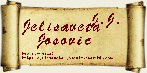 Jelisaveta Josović vizit kartica